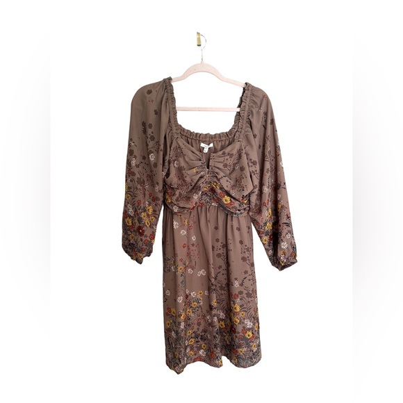 MAURICES V NECK BABYDOLL FLORAL MINI DRESS - Picture 2 of 9